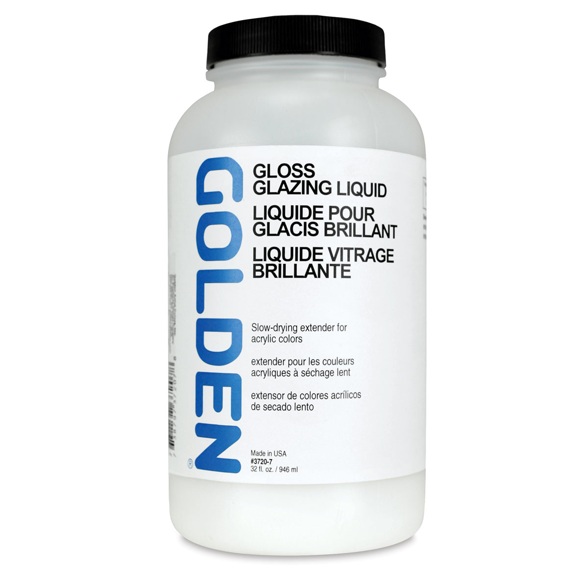 Golden Open Acrylic Medium - Gloss, 32 oz jar