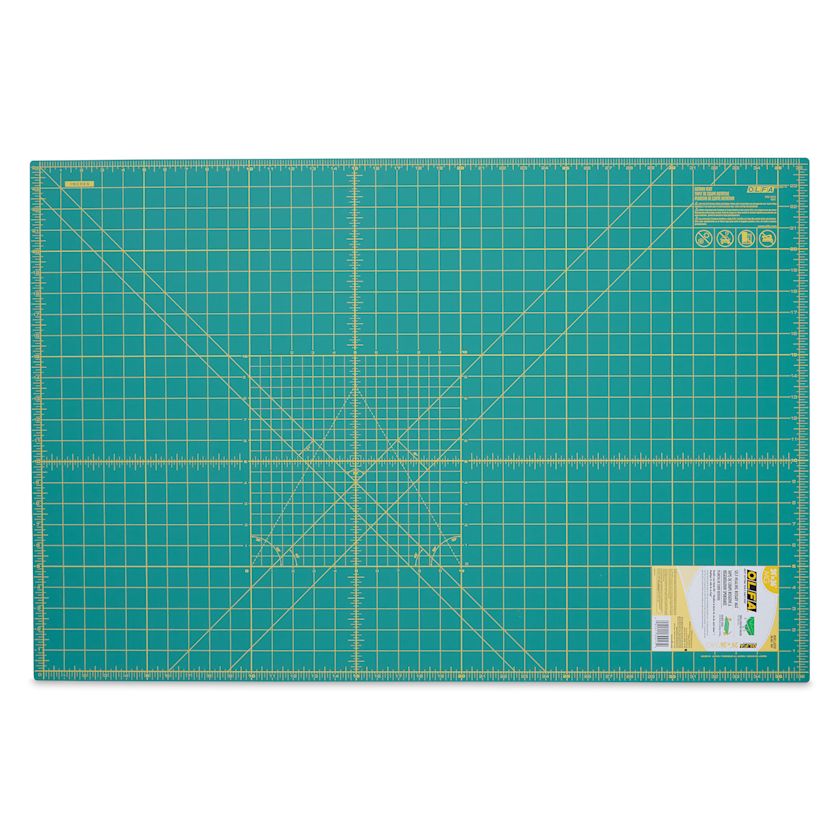Olfa SelfHealing Rotary Cutting Mat Green, 24" x 36" BLICK Art Materials