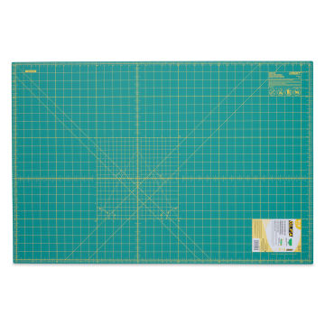 Olfa Self-Healing Rotary Cutting Mat - Green, 24" x 36", grid side