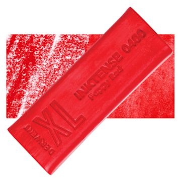 Open in modal - Derwent Inktense XL Block - Poppy Red, swatch and block