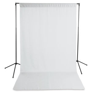 Savage Wrinkle-Resistant Economy Solid Background Kit - White, 5 ft x 9 ft