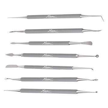 Xiem Studio Sgrafitto and Detailing Set - 7 pc double ended tools shown horizontally