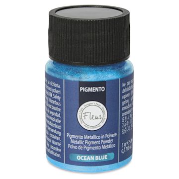 Open in modal - Fleur Powder Pigment - Ocean Blue (Metallic), 5 g