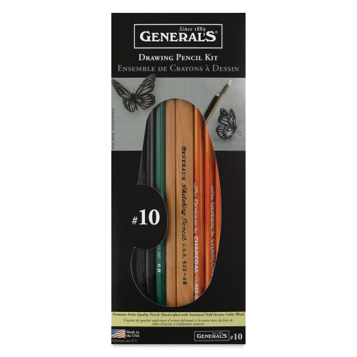  2 Pack General Sketch Pencil Charcoal White Pencils