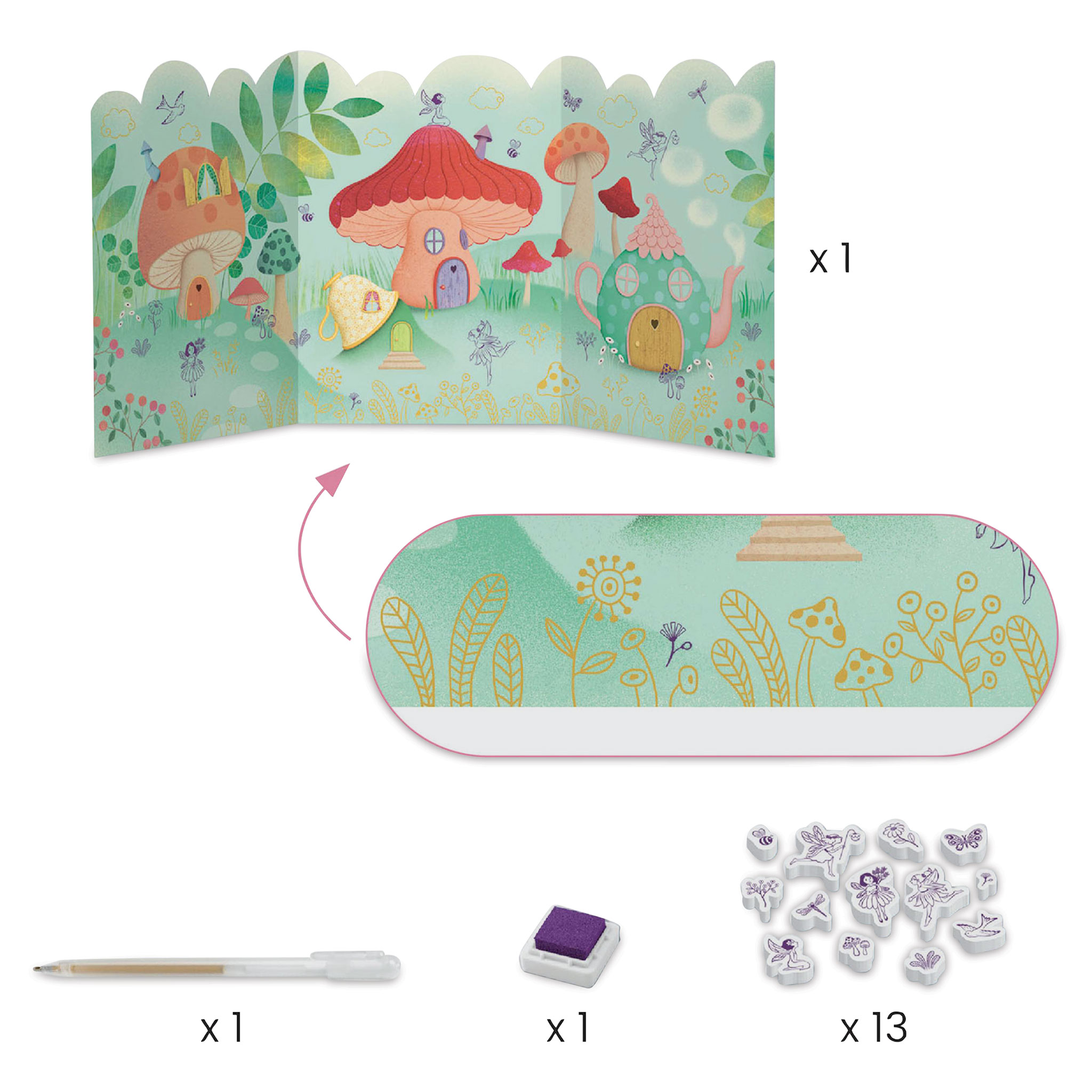 【BOBO・LE 】Fairy set 3点 Djeco Multi-Activity Kit - Fairy Garden | BLICK Art Materials