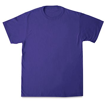 Open in modal - First Quality 50/50 T-Shirts, Adult Sizes - Purple Large