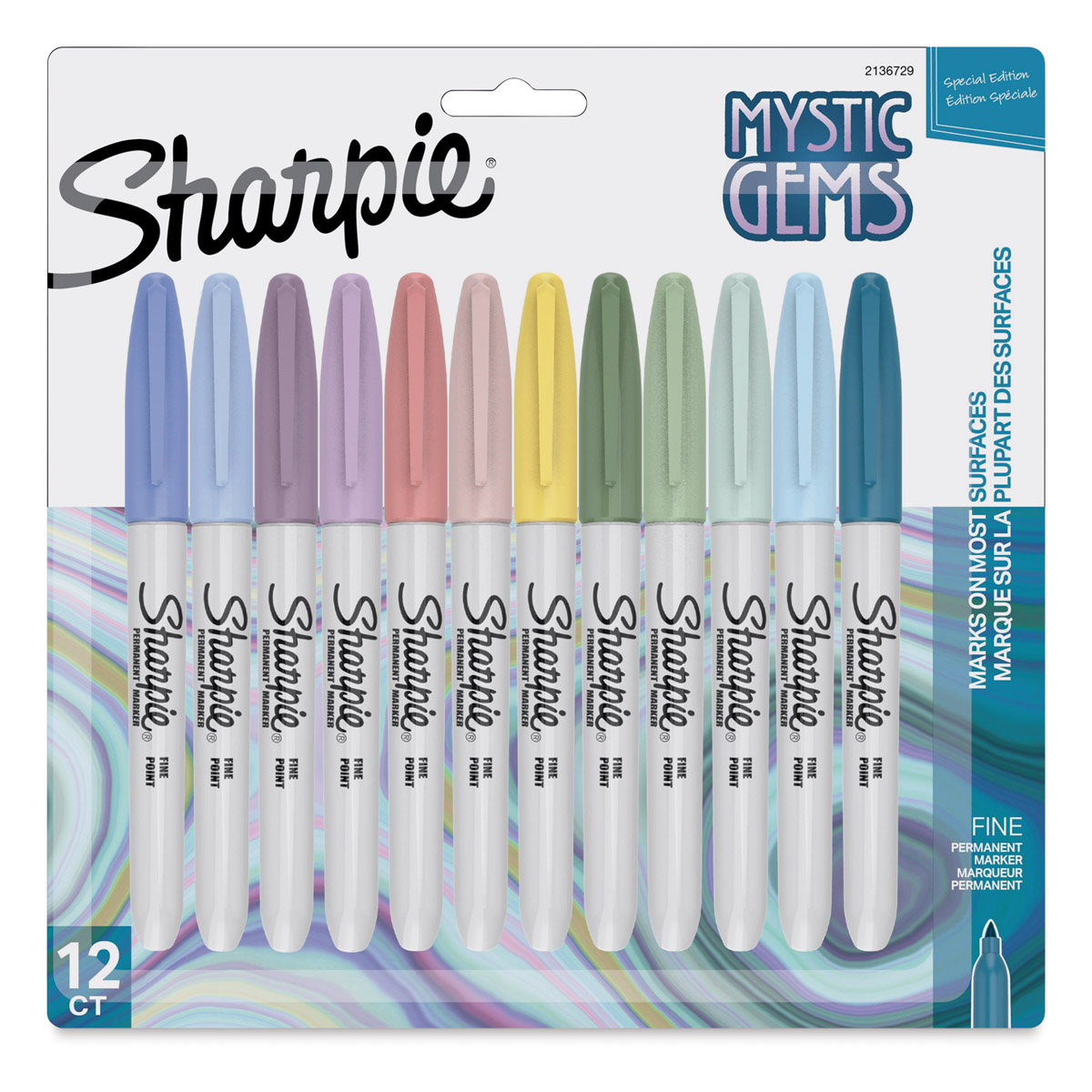 Sharpie Fine Point Permanent Markers - Cosmic Colors, Set of 12