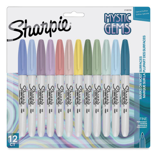 12 Color Sharpie Permanent Markers, Fine Point, Assorted, 12 Pack Drawing,  Coloring Markers Packing and Shipping, Sharpie Arts Crafts 