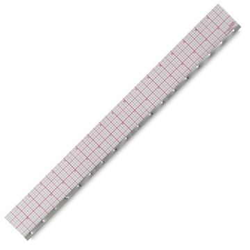 Open in modal - 8ths Graph Beveled Ruler (Matted) - 18" x 2"