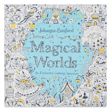 Open in modal - Magical Worlds Coloring Book - 10" x 10", 80 Pages, front cover