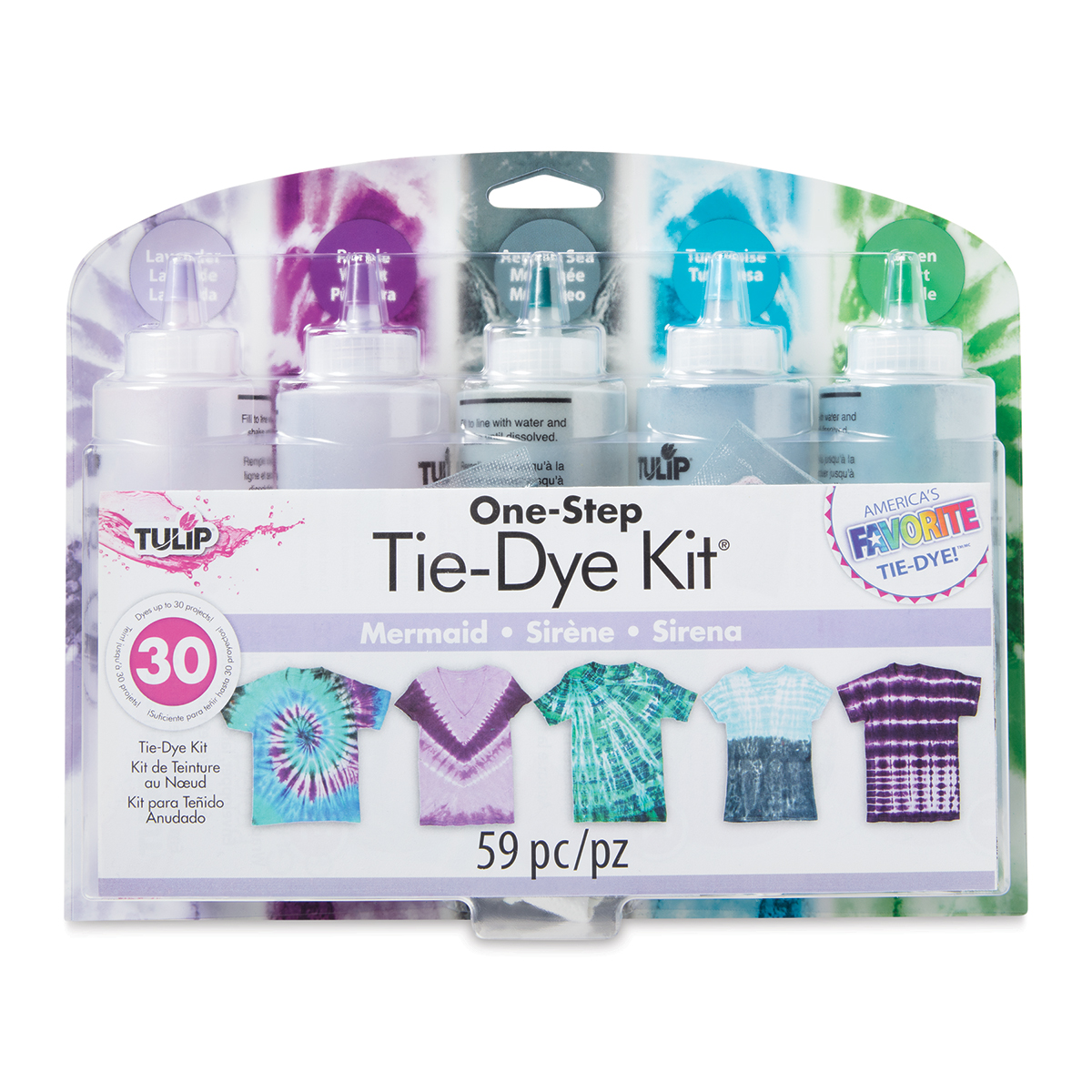 Tulip One-Step Tie-Dye Kit - Pretty Pastels, Kit of 5 Colors