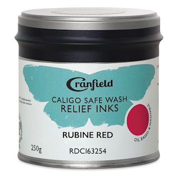 Open in modal - Cranfield Caligo Safe Wash Relief Ink - Rubine Red, 250 g