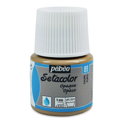Pebeo Setacolor Fabric Paint - Taupe, Shimmer, 45 ml bottle