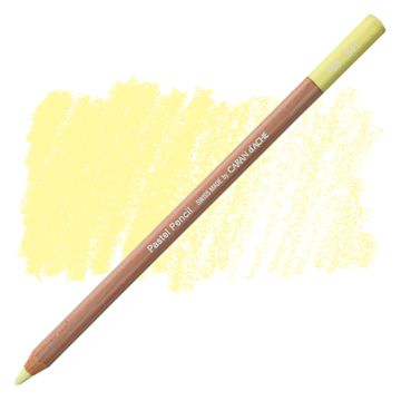 Open in modal - Caran d'Ache Pastel Pencil - Light Lemon Yellow pencil and swatch