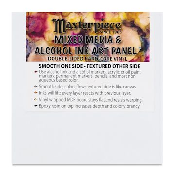 Open in modal - Masterpiece Mixed Media and Alcohol Ink Art Panel - 4" x 4"