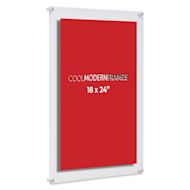 Cool Modern Frame, Silvertone Hardware - 21" x 27"