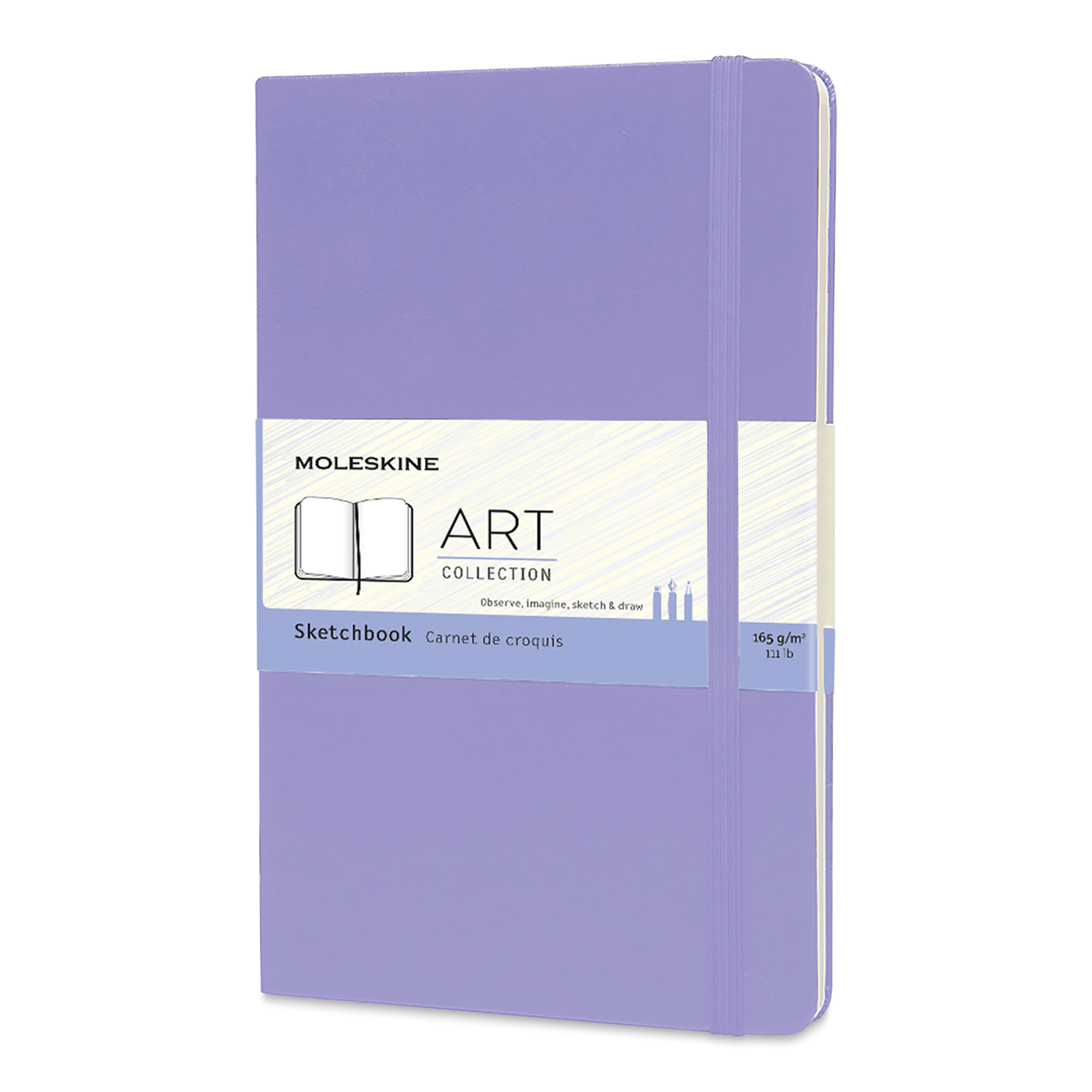 Moleskine Art Collection Sketchbook - Wisteria, 5" x 8-1/4", front cover