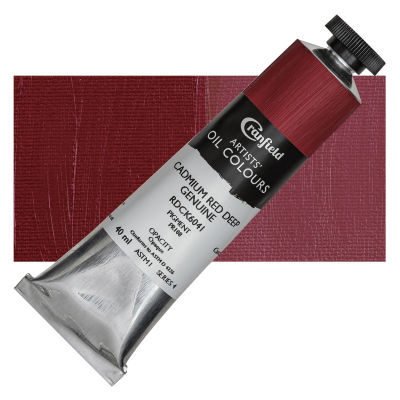 Cranfield Artists' Oils - Cadmium Red Deep Genuine, 40 ml, Tube