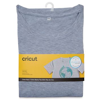 Open in modal - Cricut Adult T-Shirt Blank - Unisex XX-Large, Crew-Neck, Gray