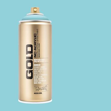 Open in modal - Montana Gold Acrylic Professional Spray Paint - Pool, 400 ml (Spray can with color swatch)