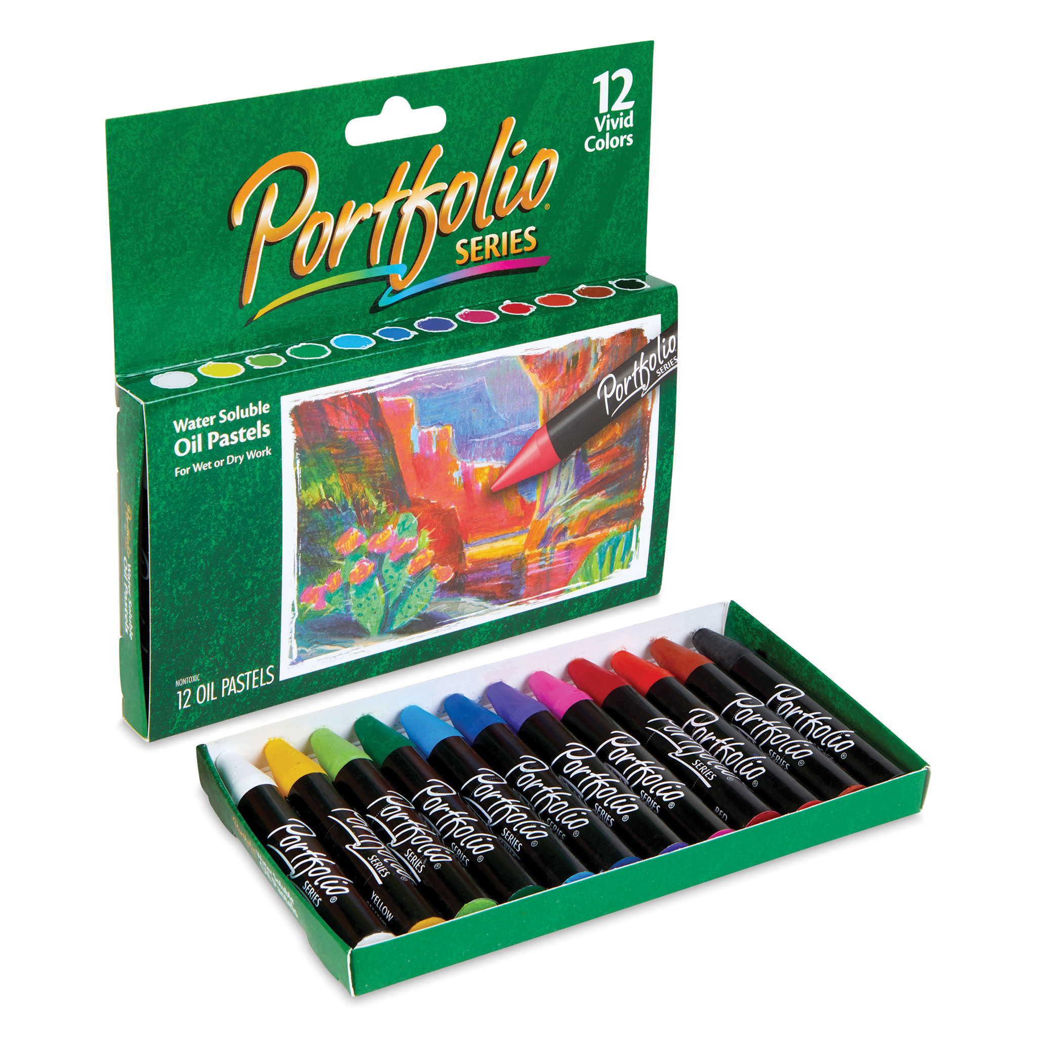 Prang Professional Sketcho Oil Crayon Set, Assorted Color, Set of 24