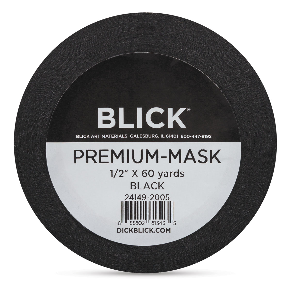 Black Masking Tape 1/2 x 60 Yards