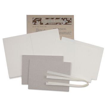 Open in modal - Books by Hand "Designed by Me" Blank Cover - Accordion Album, Ivory Pages