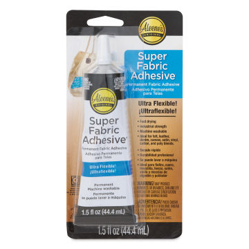 Aleene's Super Fabric Adhesive - 1.5 oz, front of the packaging