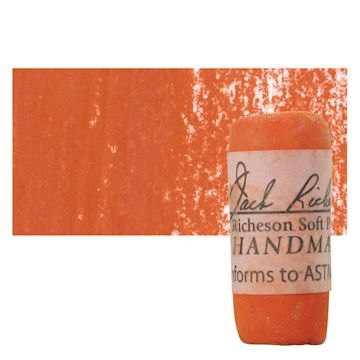 Open in modal - Richeson Soft Handrolled Pastel - Earth Orange EO21, pastel and swatch
