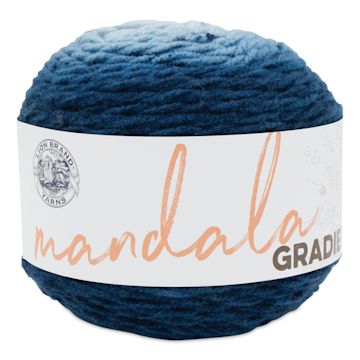 Open in modal - Lion Brand Mandala Gradient Yarn - Steel Blue, 295 yds