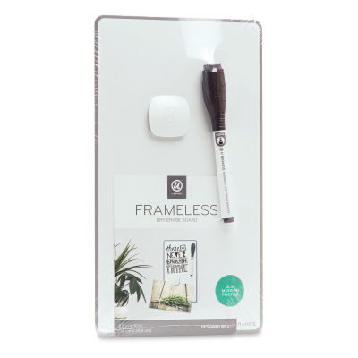 U Brands Frameless Dry Erase Board - Front view of package