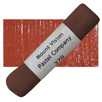 Open in modal - Mount Vision Handmade Pastel - Brick Red 370 pastel and swatch