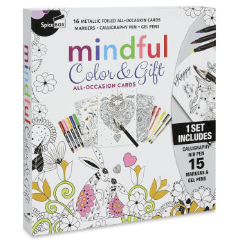 Spicebox Sketch Plus Mindful Color & Gift Cards - Front of package
