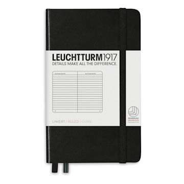 Open in modal - Leuchtturm1917 Notebook - Front cover of Black color with lined pages