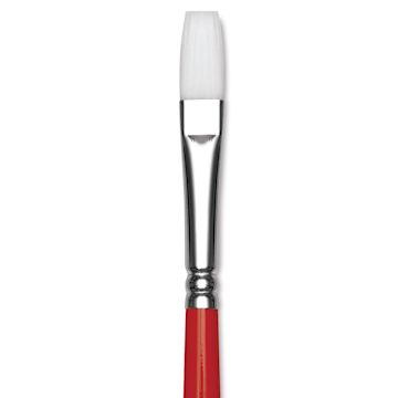 Open in modal - Winsor & Newton University Brush - Flat, Long Handle, Size 4 close-up