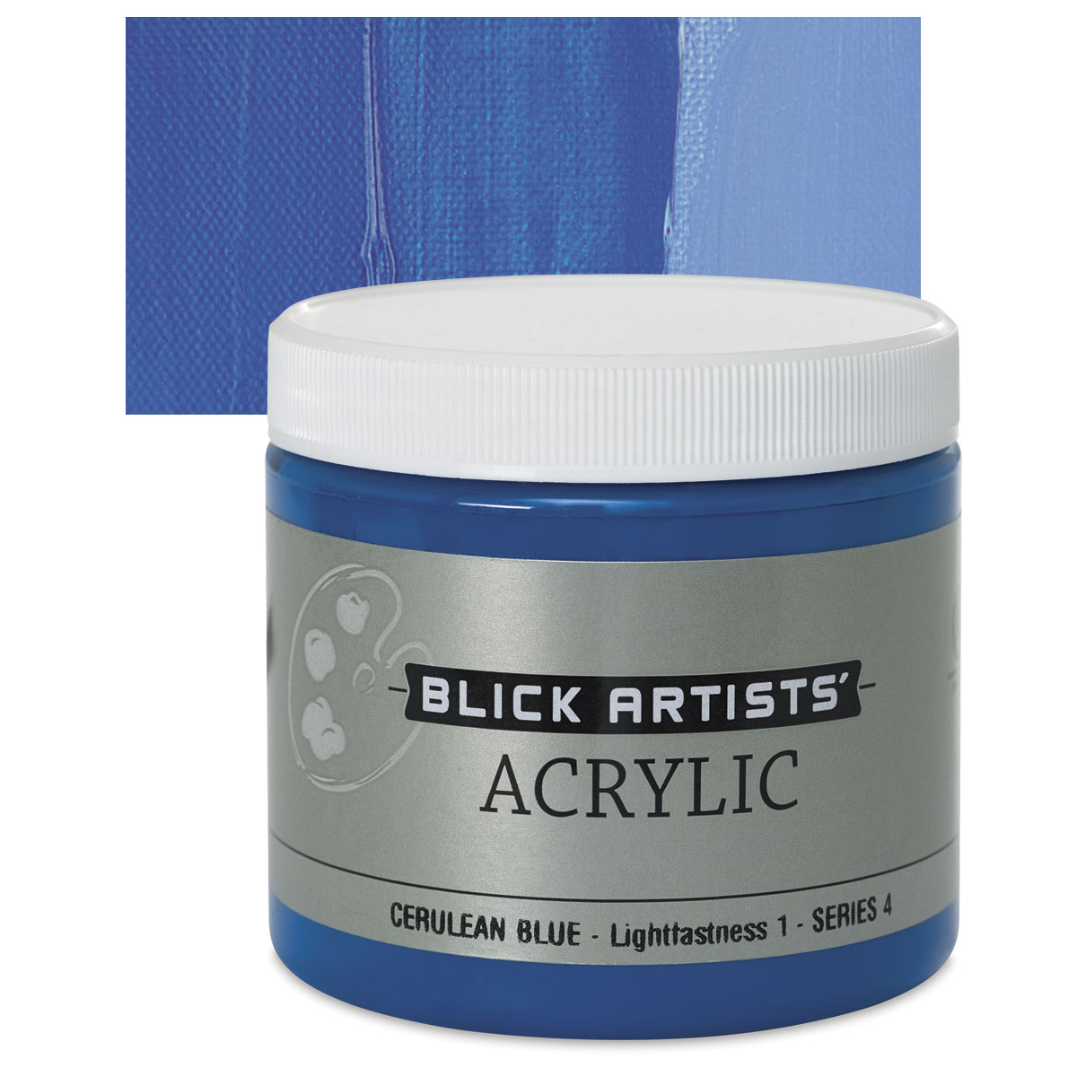 Blick Artists' Acrylic - Cerulean Blue, 16 oz jar | BLICK Art Materials