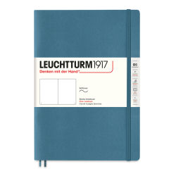 Leuchtturm1917 Blank Softcover Notebook - Stone Blue, 7" x 10"
