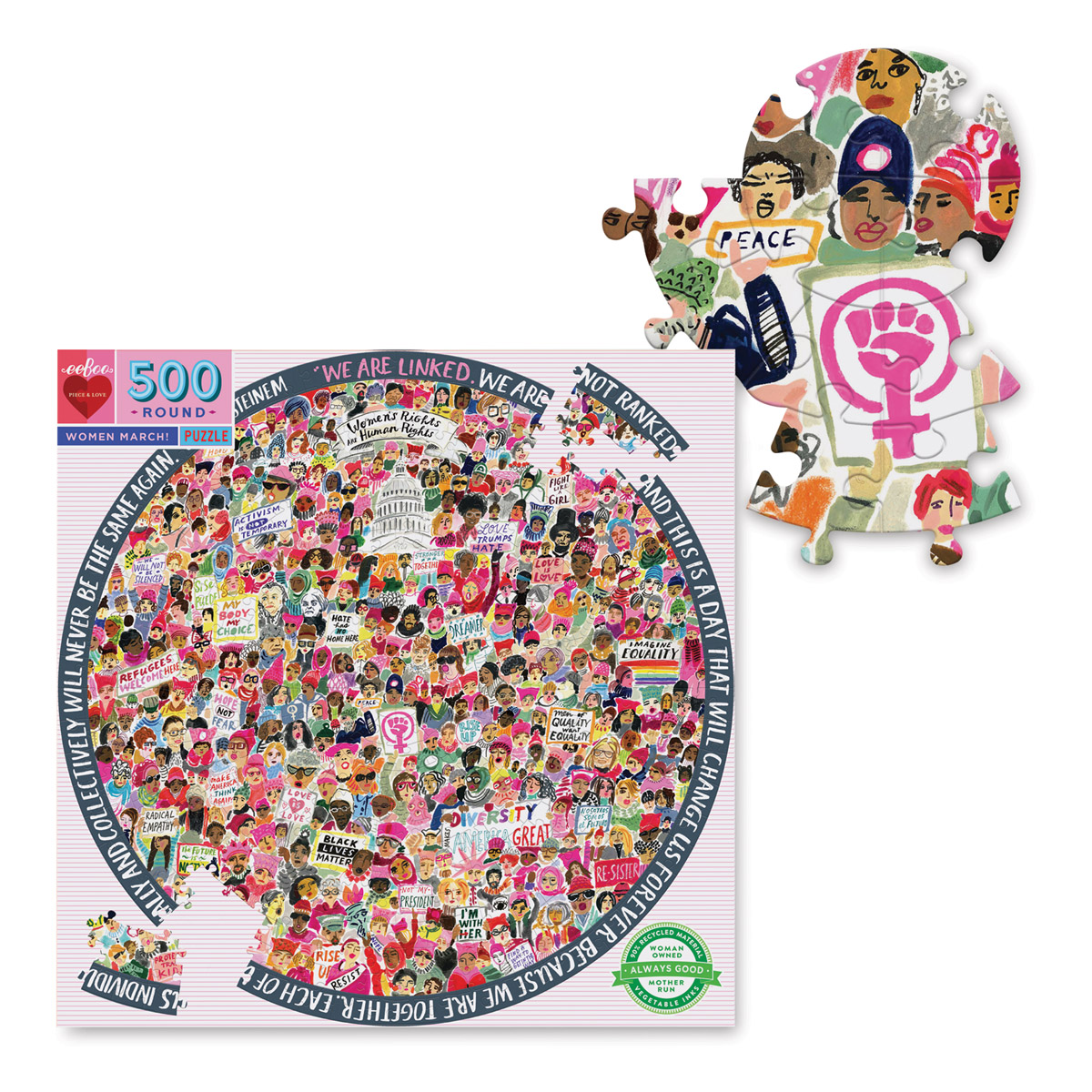 Eeboo women's march puzzle 1000 Clearance