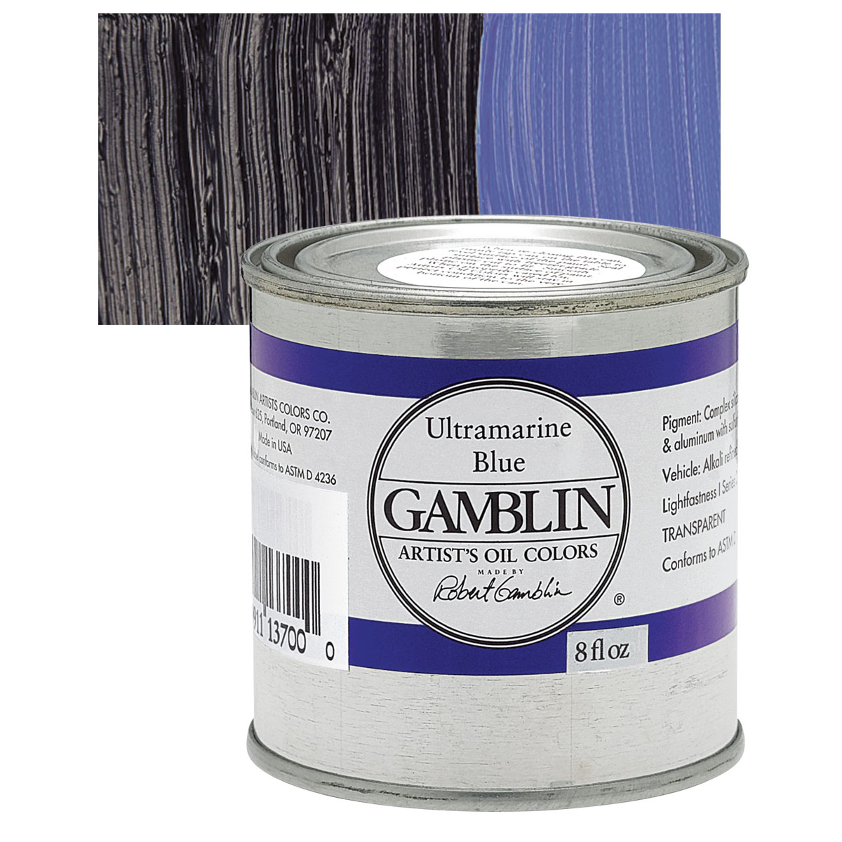 Gamblin artists grade ultramarine Blue 8oz (729911137000)