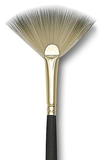 Open in modal - Princeton Umbria Brush - Fan, Short Handle, Size 4