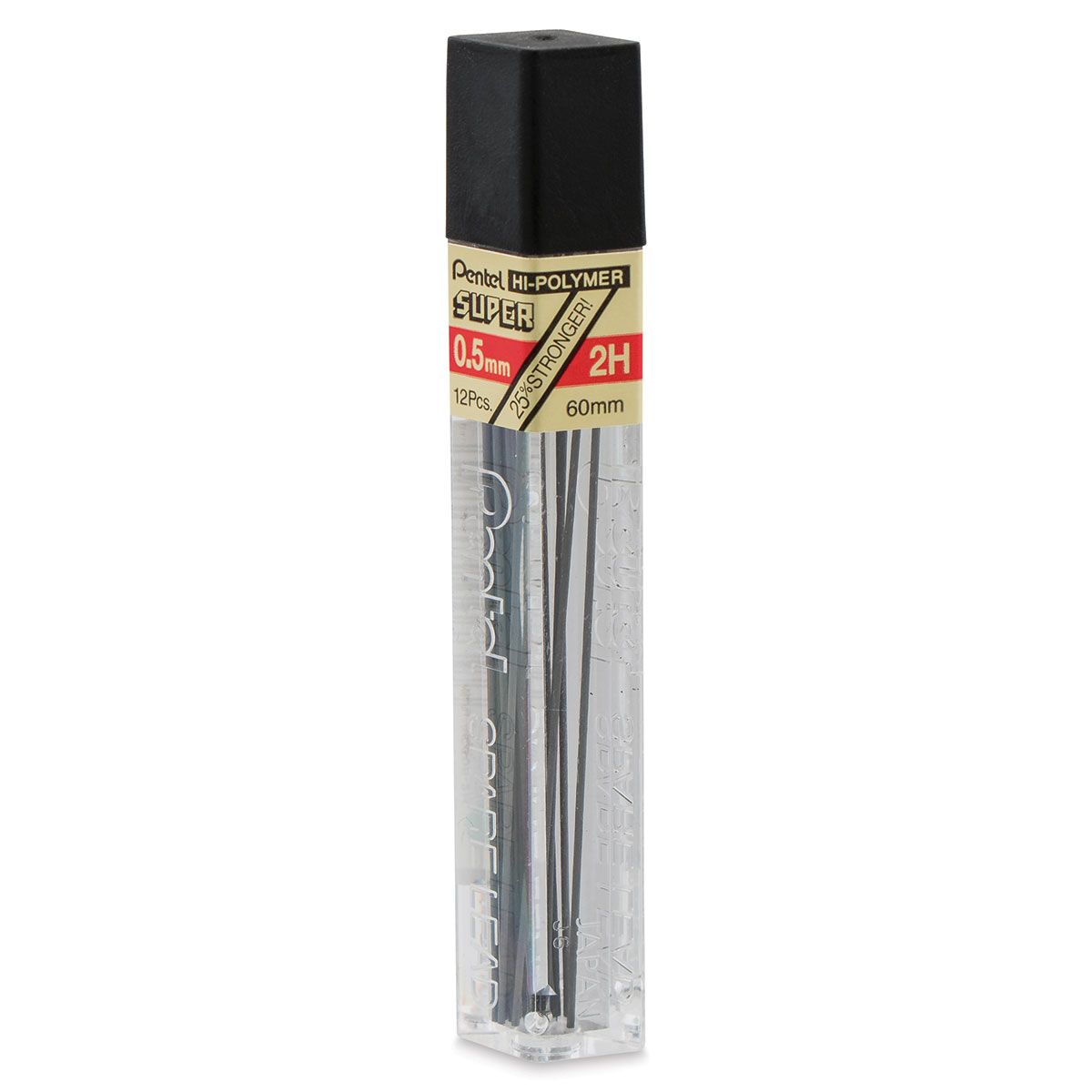 12 Leads PENTEL 0.5mm 4H Mechanical Pencil Lead Refills 60mm R 1 Tube 