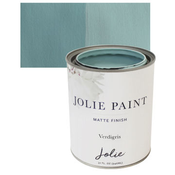 Open in modal - Jolie Matte Finish Paint - Verdigris, Quart and swatch