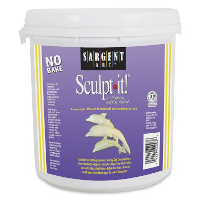 Sargent Sculpt-It Air-Hardening Clay - Tub, 10 lb