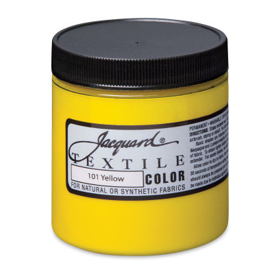 Jacquard Textile Color - Yellow, 8 oz jar