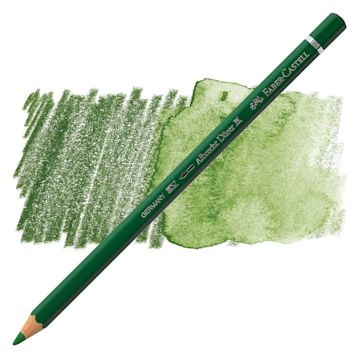 Open in modal - Faber-Castell Albrecht Durer Watercolor Pencil - Permanent Green Olive pencil and swatch