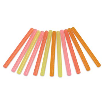 Open in modal - Rico Design Glitter Hot Glue Sticks - Neon, Set of 12