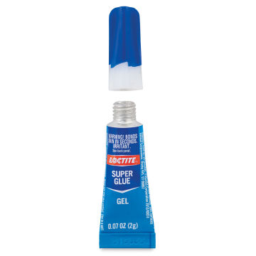 Loctite Super Glue Gel - Tube upright with cap removed