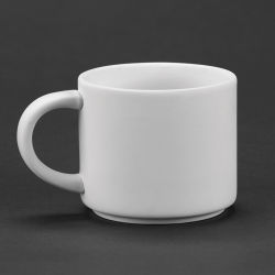 Duncan Oh Four Bisque Drinkware - Side view of Short Mug