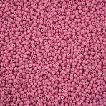 Open in modal - John Bead Solgel Chalk Dyed Czech Seed Beads - 11/0, Bubble Gum Pink