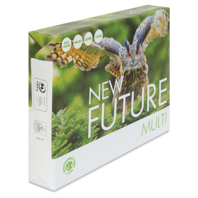 New Future Multipurpose Copy Paper - 8-1/2" x 11", 500 Sheets front of packaging, angled view